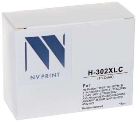 NV-Print Струйный картридж NV Print 302XLC (NV-F6U67AE) Color для HP DeskJet 1110, 2132, 3630, 3632; Envy 4512, 4520, 4522; OfficeJet 3830, 4650, 4655 2034057143