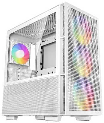 Deepcool CH560 WH без БП, боковое окно (закаленное стекло), 3x140мм ARGB вентилятор спереди и 1x120мм ARGB вентилятор сзади, белый, ATX 2034057465