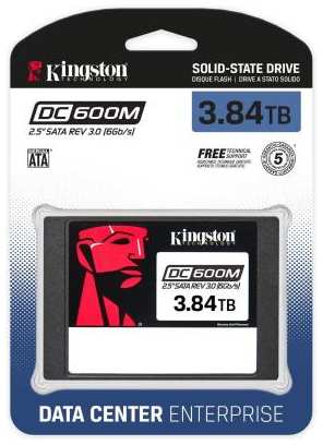 Накопитель SSD Kingston SATA III 3.84TB SEDC600M/3840G DC600M 2.5 1 DWPD