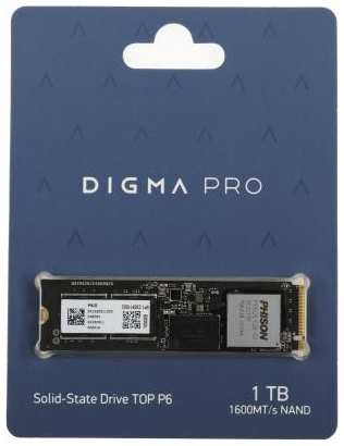 Накопитель SSD Digma PCIe 5.0 x4 1TB DGPST5001TP6T6 Pro Top P6 M.2 2280