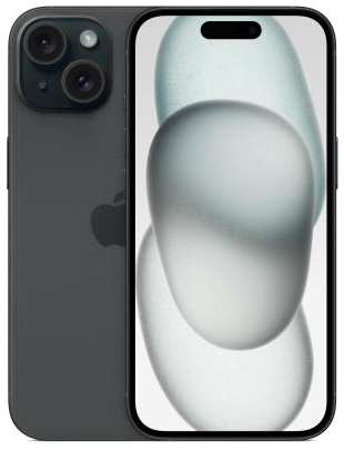 Смартфон Apple A3092 iPhone 15 128Gb черный моноблок 3G 4G 6.1 iOS 17 802.11 a/b/g/n/ac/ax NFC GPS 2034058536