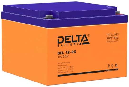 Аккумуляторная батарея Delta GEL 12-26 напряжение 12В, емкость 26Ач (174х166х125mm) 2034059200