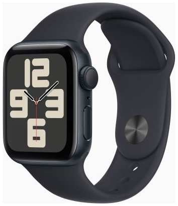 Смарт-часы Apple Watch SE 2023 A2722 40мм OLED корп.темная ночь Sport Band рем.темная ночь разм.брасл.:S/M (MR9X3LL/A) 2034059847