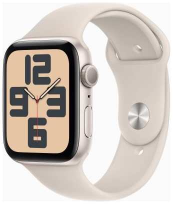 Смарт-часы Apple Watch SE 2023 A2723 44мм OLED корп.сияющая звезда Sport Band рем.сияющая звезда разм.брасл.:M/L (MRE53LL/A) 2034059849