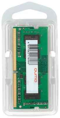Оперативная память для ноутбука 8Gb (1x8Gb) PC4-25600 3200MHz DDR4 SO-DIMM Unbuffered CL22 QUMO QUM4S-8G3200P22