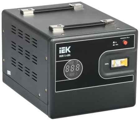Стабилизатор напряжения IEK Hub 5кВА однофазный черный (IVS21-1-005-13) 2034062709