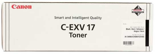 Тонер-картридж Canon iR C4080i/4580i С-EXV17/GPR-21 black (туба 540г) ELP Imaging® 2034063552