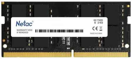 Оперативная память для ноутбука 16Gb (1x16Gb) PC4-25600 3200MHz DDR4 SO-DIMM CL22 Netac NTBSD4N32SP-16 NTBSD4N32SP-16