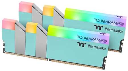 Оперативная память для компьютера 16Gb (2x8Gb) PC4-28800 3600MHz DDR4 DIMM CL18 Thermaltake TOUGHRAM RGB RG27D408GX2-3600C18A