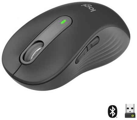Мышь беспроводная Logitech Wireless Mouse Signature M650 L графитовый USB + Bluetooth 2034066803