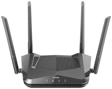 D-Link DIR-X1530/RU/A1A, AX1500 Wi-Fi 6 Router, 1000Base-T WAN, 3x1000Base-T LAN, 4x5dBi external antennas