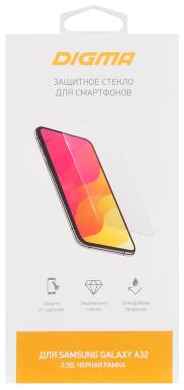 Защитное стекло для экрана Digma черный для Samsung Galaxy A32 2.5D 1шт. (DGG2SAA32A) 2034067839