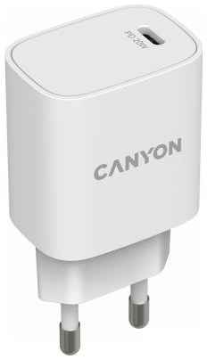Зарядное устройство Canyon CNE-CHA20W02 USB-C 3 А белый 2034067870