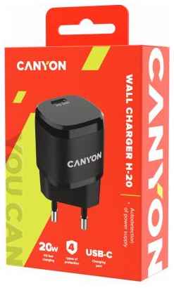 Canyon, PD 20W Input: 100V-240V, Output: 1 port charge: USB-C:PD 20W (5V3A/9V2.22A/12V1.66A) , Eu plug, Over- Voltage , over-heated, over-current and 2034067877