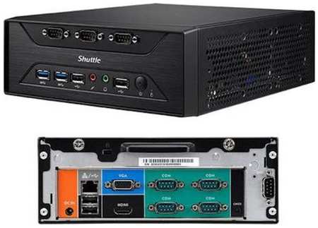 Shuttle XC60J, Fanless, Intel Celeron J3355 dual core 2.5GHz, Support HDMI+D-sub/ X DDR3L 1866 Mhz SODIMM Max 8GB/ 1Gb Ethernet, 802.11 b/g/n WLAN /8xCOMport 2034069688