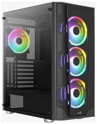 Корпус ATX Aerocool PRISM-G-BK-v2 Без БП