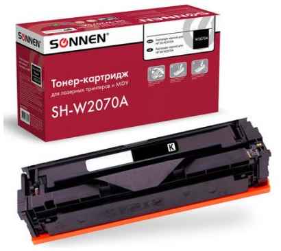 Картридж лазерный SONNEN (SH-W2070A) для HP CLJ 150/178 ВЫСШЕЕ КАЧЕСТВО, черный, 1000 страниц, 363966 2034071648
