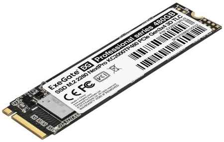 Накопитель SSD M.2 2280 480GB ExeGate NextPro KC2000TP480 (PCIe Gen3x4, NVMe, 22x80mm, 3D TLC)