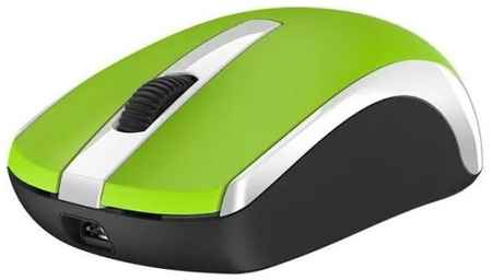 Мышь беспроводная Genius ECO-8100 зеленая (Green), 2.4GHz, BlueEye 800-1600 dpi, аккумулятор NiMH new package 2034075728