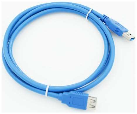 Behpex Кабель USB A(m) USB A(f) 1.5м синий 2034076402