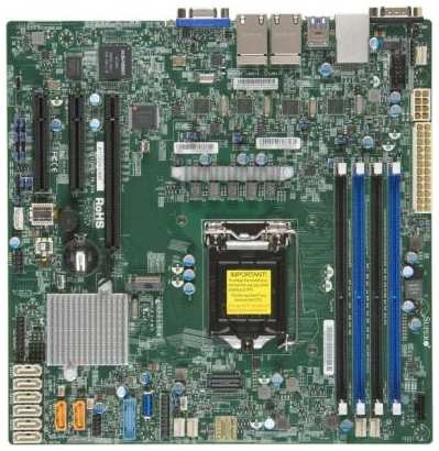 Материнская плата SuperMicro MBD-X11SSH-LN4F-B LGA1151 PCI-E SVGA 4xGbLAN SATA RAID MicroATX 4DDR4 {12} (205929)