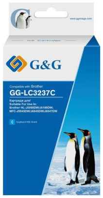Картридж струйный G&G GG-LC3237C голубой (18.4мл) для Brother HL-J6000DW/J6100DW 2034077327