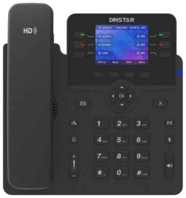 Телефон IP Dinstar C63GP черный 2034078198