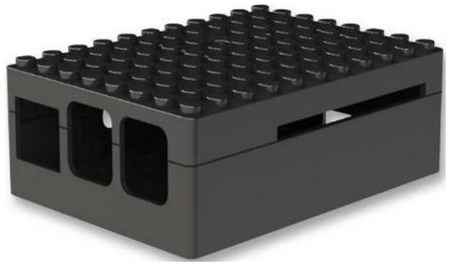RA182 Корпус ACD Black ABS Plastic Building Block case for Raspberry Pi 3 B/B+ (CBPIBLOX-BLK) (494293) 2034079304