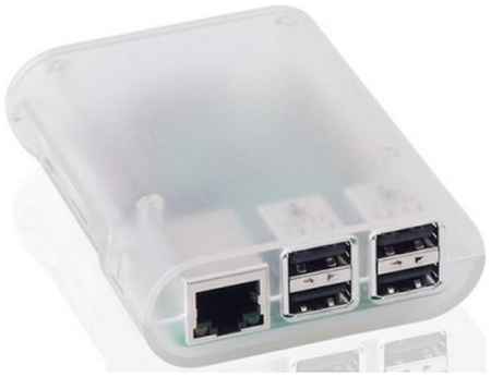 RA076 Корпус ACD Transparent ABS Plastic Injection Molding case with Stripe for Raspberry Pi 3 B (прозрачный, овальный на винтах)(RASP1795) (494149) 2034079352