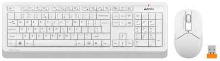 Клавиатура + мышь A4Tech Fstyler FG1012 клав:белый мышь:белый USB беспроводная Multimedia 2034081154