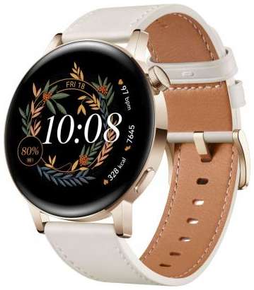 Умные часы Huawei GT3 MIL-B19 GOLD/WHITE 2034081743