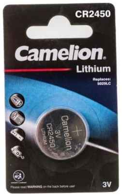 Camelion CR2450 BL-1 (CR2450-BP1, батарейка литиевая,3V) (1 шт. в уп-ке) 2034082523