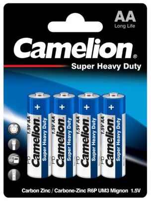 Camelion R 6 Blue BL-4 (R6P-BP4B, батарейка,1.5В) (4 шт. в уп-ке) 2034082528