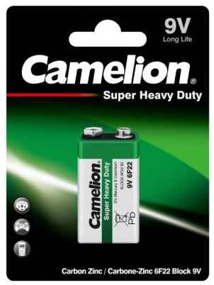 Camelion 6F22 BL-1 (6F22-BP1G, батарейка,9В) (1 шт. в уп-ке)