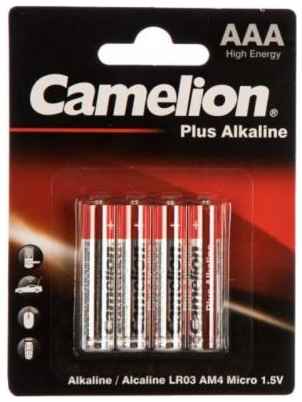 Батарейки Camelion LR03 Plus Alkaline BL-4 LR03 4 шт 2034082543