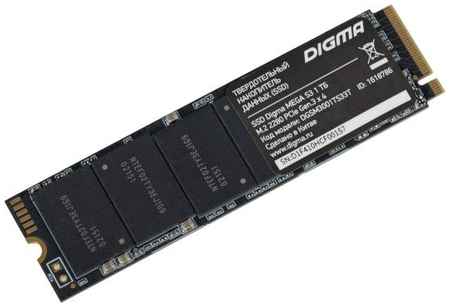 Твердотельный накопитель SSD M.2 1 Tb Digma Mega S3 Read 2130Mb/s Write 1720Mb/s 3D NAND TLC DGSM3001TS33T 2034087617