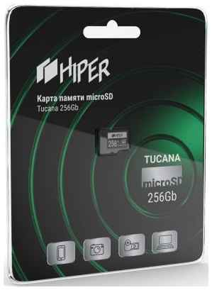Карта памяти microSDHX 256GB CL10 UHS-1 U3, Tucana, Hiper 2034087682