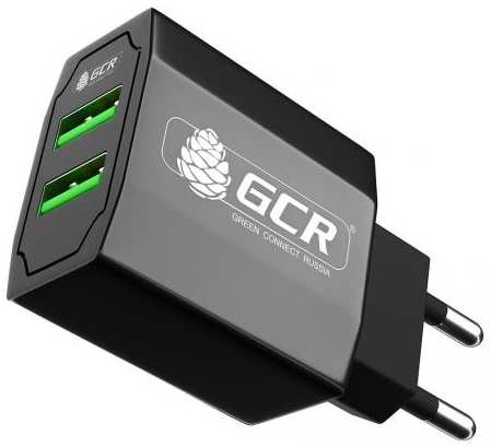 Сетевое зарядное устройство Green Connection GCR-51982 3.1А черный 2034088292