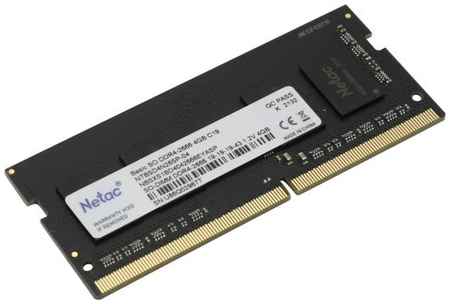 Оперативная память для ноутбука 4Gb (1x4Gb) PC4-21300 2666MHz DDR4 SO-DIMM Unbuffered CL19 Netac Basic NTBSD4N26SP-04 2034088462
