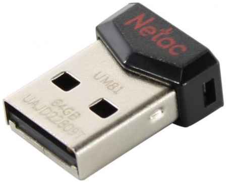 Флешка 16Gb Netac UM81 USB 2.0 черный 2034088476