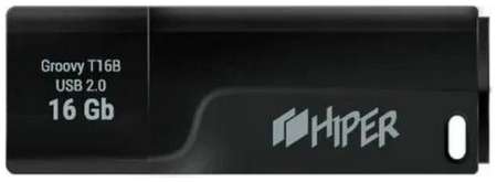 Флэш-драйв 16GB USB 2.0, Groovy T,пластик, цвет черный, Hiper 2034089068