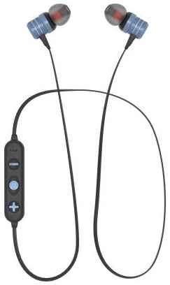 Наушники Bluetooth вакуумные с шейным шнурком More choice BG20 (Blue) 2034089132