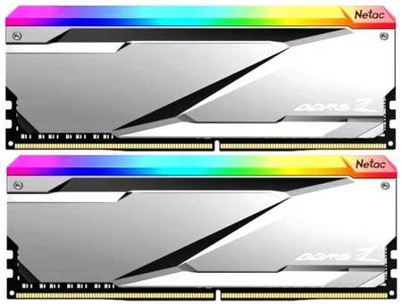 Оперативная память для компьютера 32Gb (2x16Gb) PC5-52800 6600MHz DDR5 DIMM CL34 Netac Z RGB NTZED5P66DP-32S