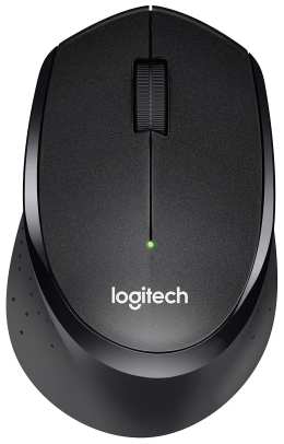 Мышь беспроводная Logitech M330 Silent Plus Black (черная, оптическая, 1000dpi, 2.4 GHz/USB-ресивер, бесшумная, под правую руку) (арт. 910-004924, M/N 2034092786