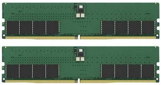 Оперативная память для компьютера 64Gb (2x32Gb) PC5-41600 5200MHz DDR5 DIMM CL42 Kingston ValueRAM KVR52U42BD8K2-64