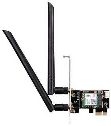 Сетевой адаптер WiFi D-Link DWA-X582/RU/A2A AX3000 PCI Express (ант.внеш.съем) 2ант