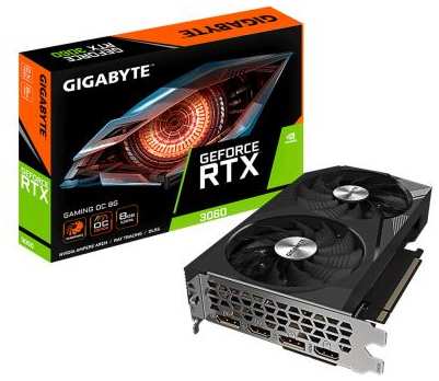 Видеокарта GigaByte nVidia GeForce RTX 3060 GAMING OC PCI-E 8192Mb GDDR6 128 Bit Retail GV-N3060GAMING OC-8GD 2.0 2034093684