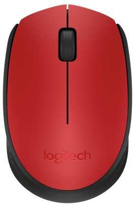Мышь беспроводная Logitech M170 красный USB + радиоканал 2034093965