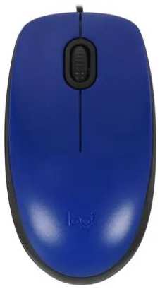 Мышь проводная Logitech M110 синий USB 2034093967