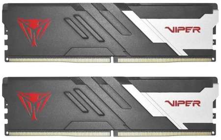 Оперативная память для компьютера 32Gb (2x16Gb) PC5-56000 7000MHz DDR5 DIMM Unbuffered CL32 Patriot Viper Venom PVV532G700C32K